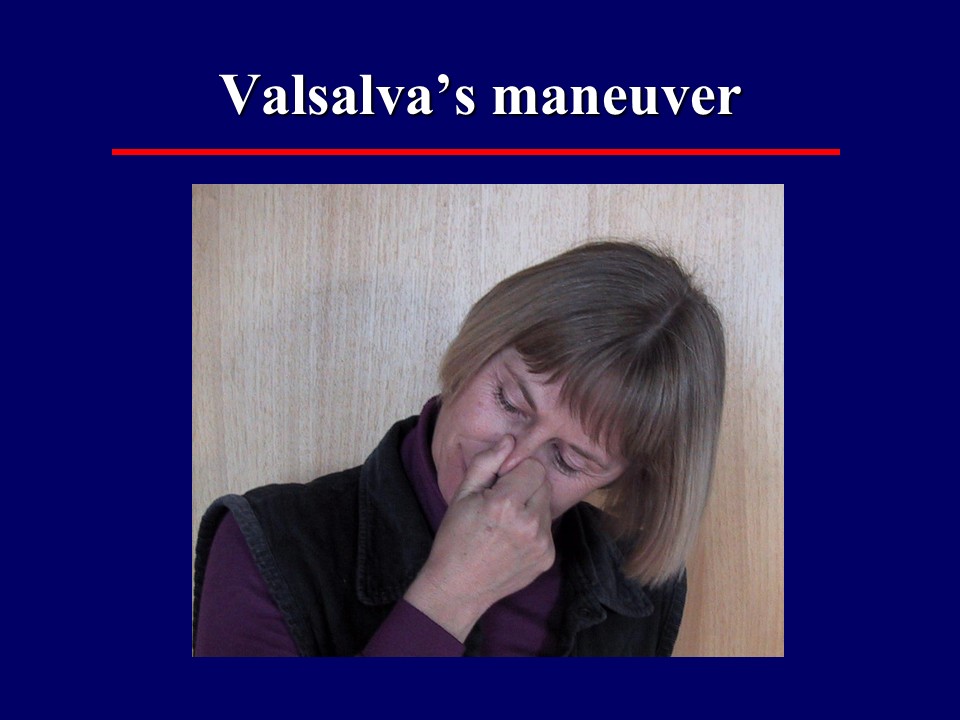 Valsalva's maneuver