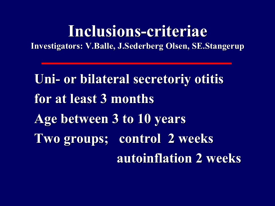 Inclusions-criteriae