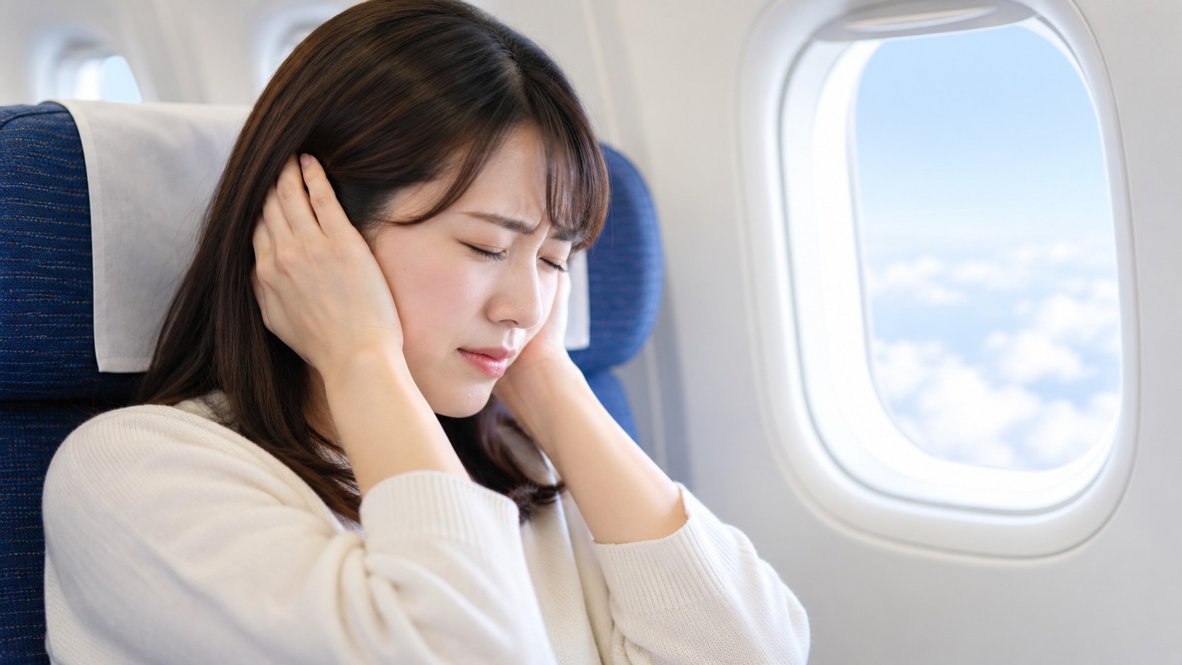 航空性中耳炎とは？飛行機で耳が痛む原因や対処法について解説します。