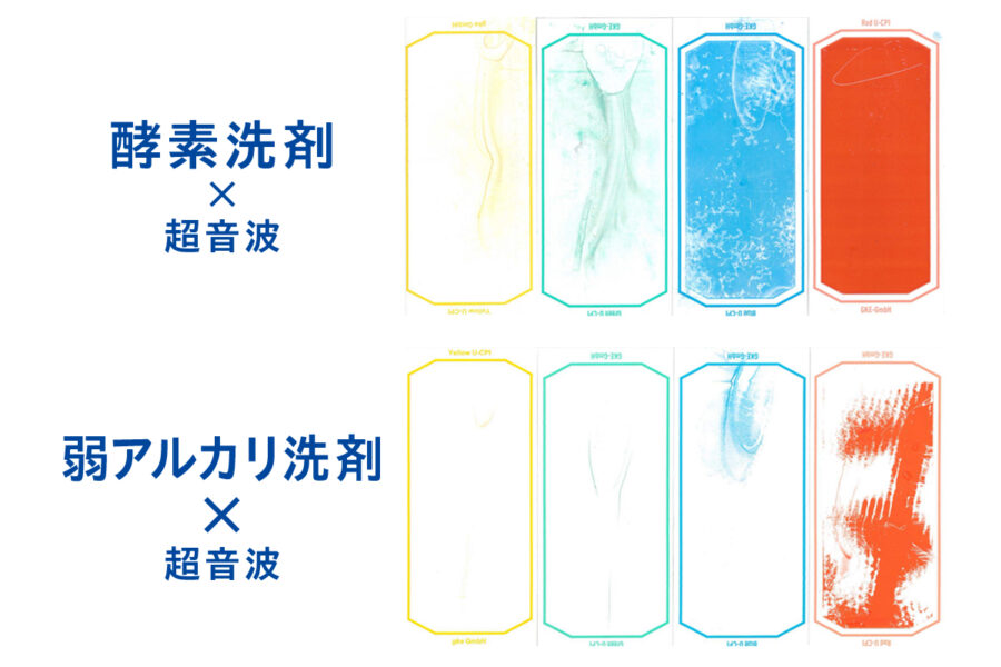 洗剤による超音波洗浄工程インジケータの色落ちの違いをご紹介しますのトップ画像