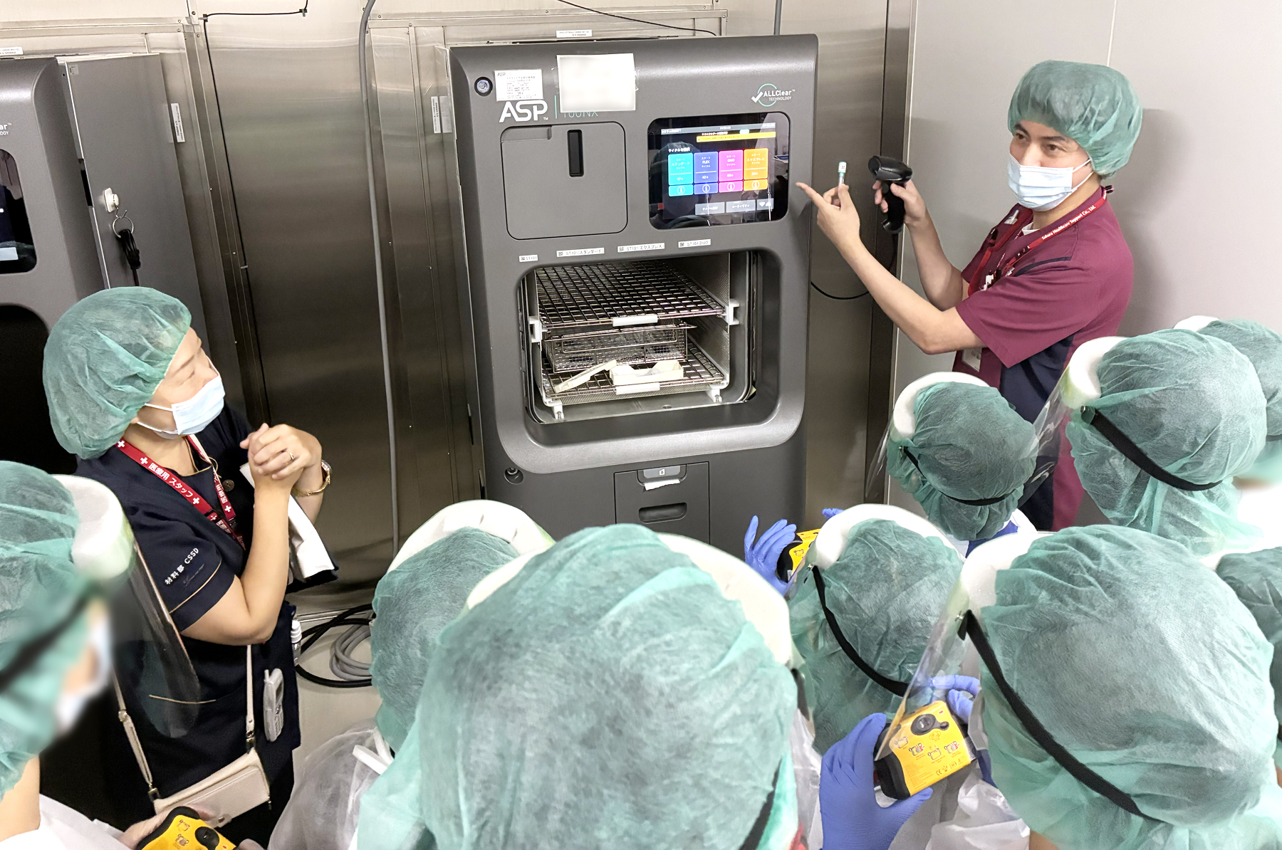 プラズマ滅菌器の見学